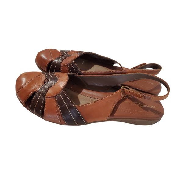 Natural Soul Naturalizer Civil Leather Slingback Sandals Womens Size 10 Comfort - Picture 3 of 11